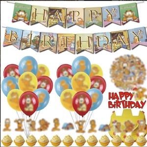 Garfield theme Birthday supply decorations